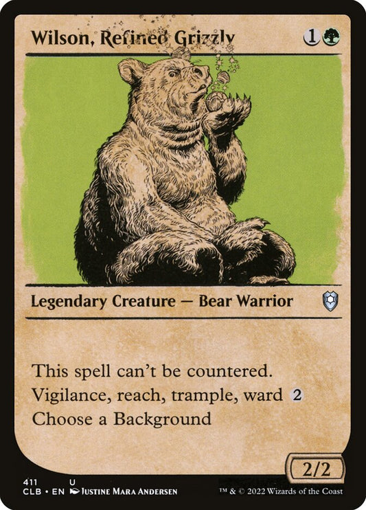 Wilson, Refined Grizzly Showcase Foil