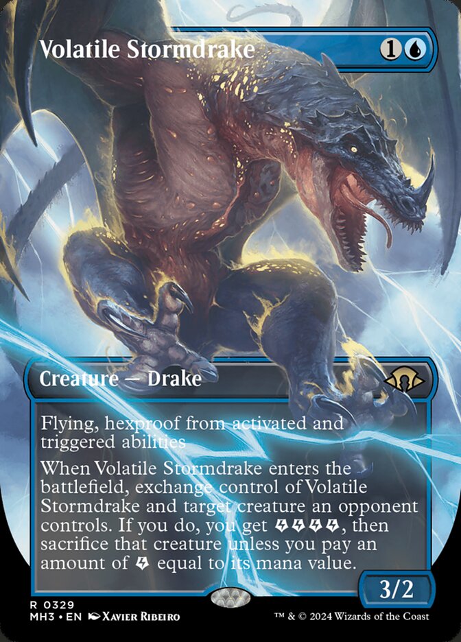 Volatile Stormdrake Borderless Foil
