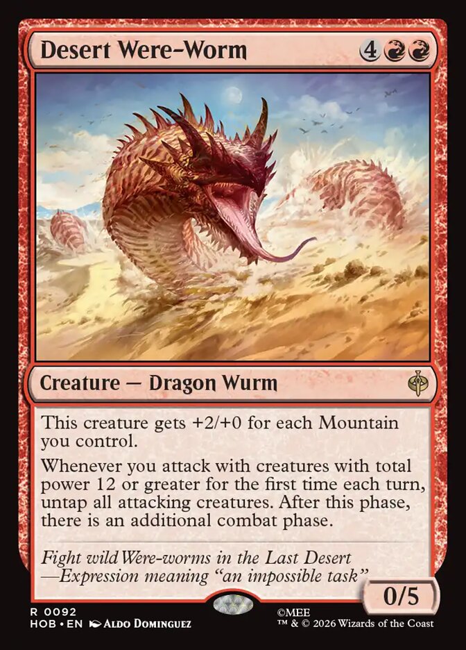 Desert Were-Worm Foil