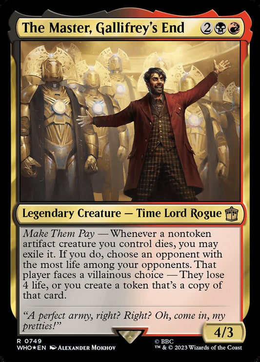 The Master, Gallifrey's End Surge Foil