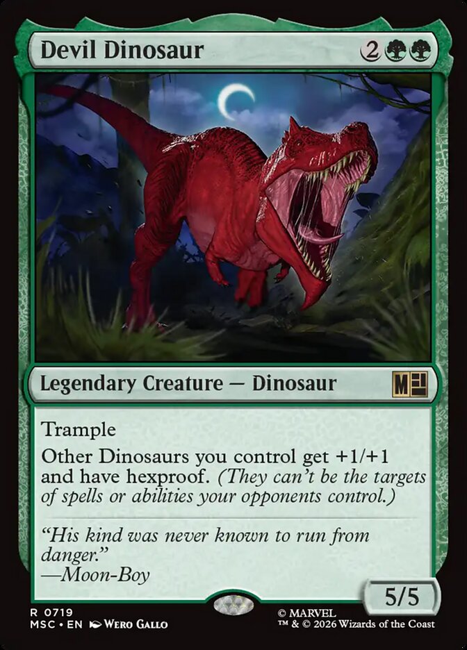 Devil Dinosaur Foil