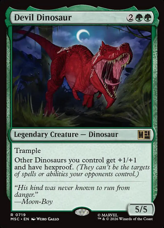 Devil Dinosaur Foil