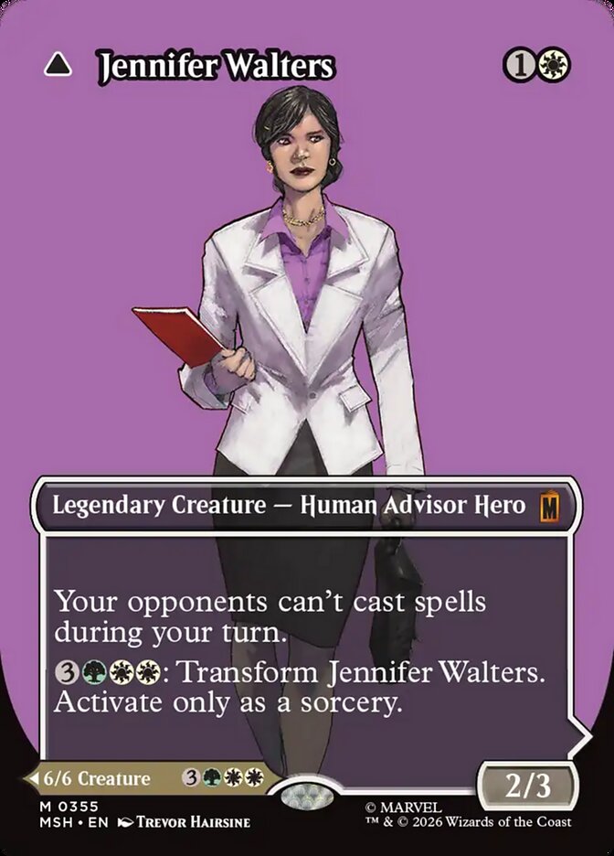 Jennifer Walters // The Sensational She-Hulk Borderless Logo Foil