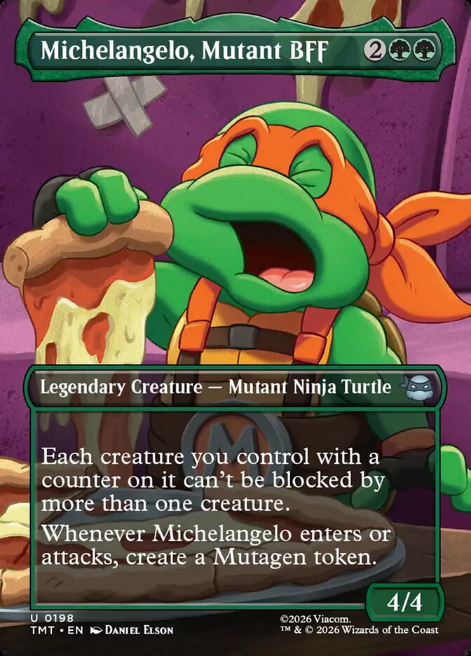 Michelangelo, Mutant BFF Borderless Scene Foil