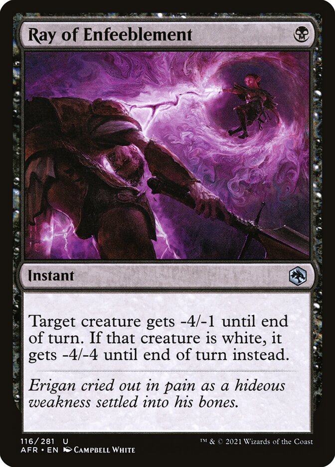 Ray of Enfeeblement Foil