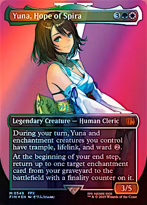 Yuna, Hope of Spira Borderless Surge Foil Foil