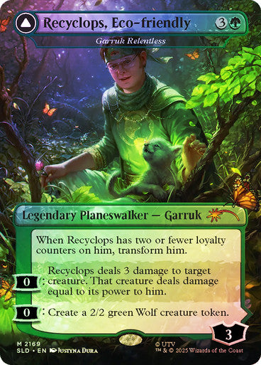 Garruk Relentless // Garruk, the Veil-Cursed Secret Lair Foil