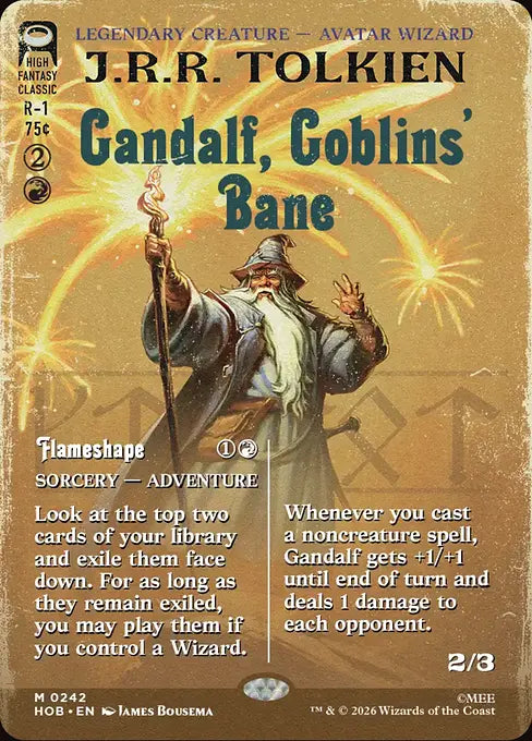 Gandalf, Goblins' Bane // Flameshape Book Cover