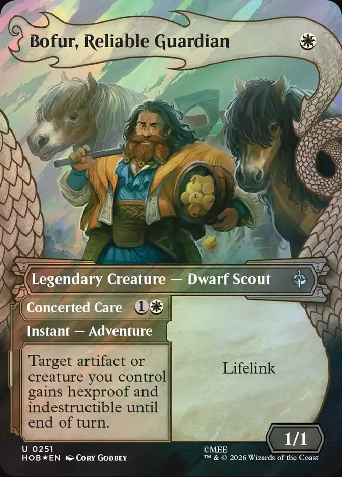 Bofur, Reliable Guardian // Concerted Care Dragon Frame Surge Foil