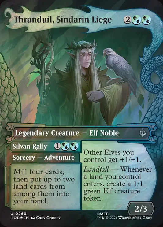 Thranduil, Sindarin Liege // Silvan Rally Dragon Frame Surge Foil