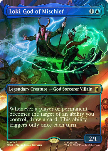 Loki, God of Mischief Borderless Scene Foil