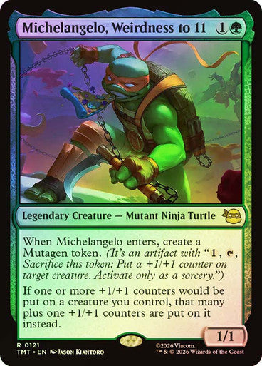 Michelangelo, Weirdness to 11 Foil