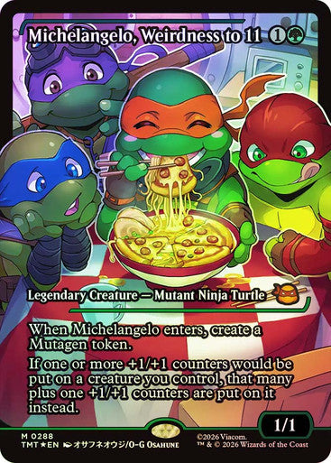 Michelangelo, Weirdness to 11 Japan Showcase Foil