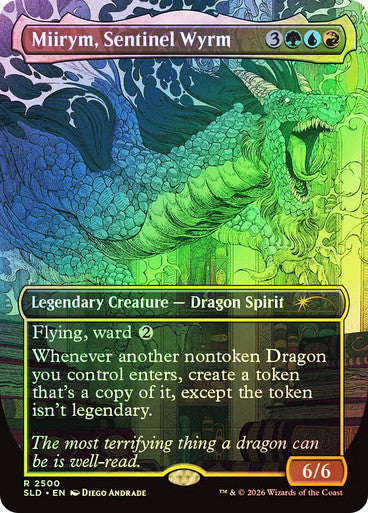 Miirym, Sentinel Wyrm Secret Lair Foil Borderless (Dungeons & Dragons)