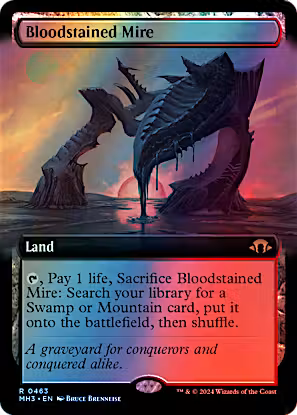 Bloodstained Mire Extended Art Foil