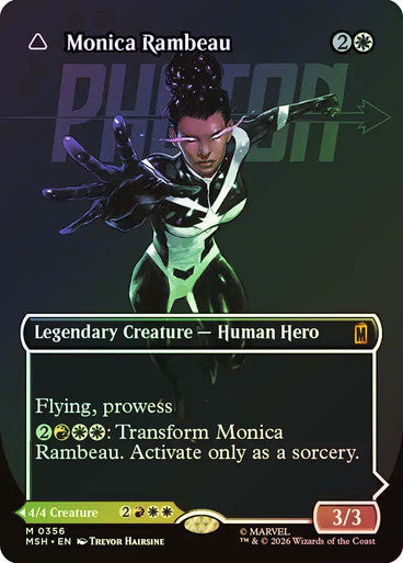 Monica Rambeau // Photon, Living Light Borderless Logo Foil