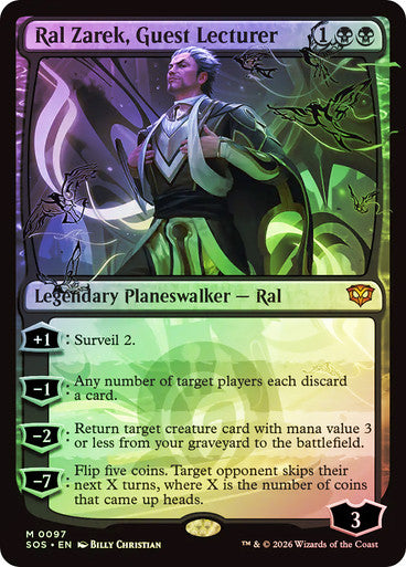 Ral Zarek, Guest Lecturer Foil