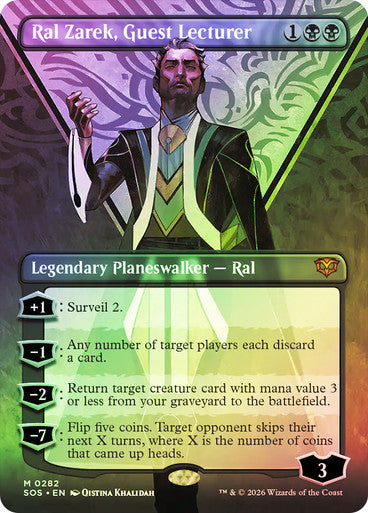Ral Zarek, Guest Lecturer Borderless Foil
