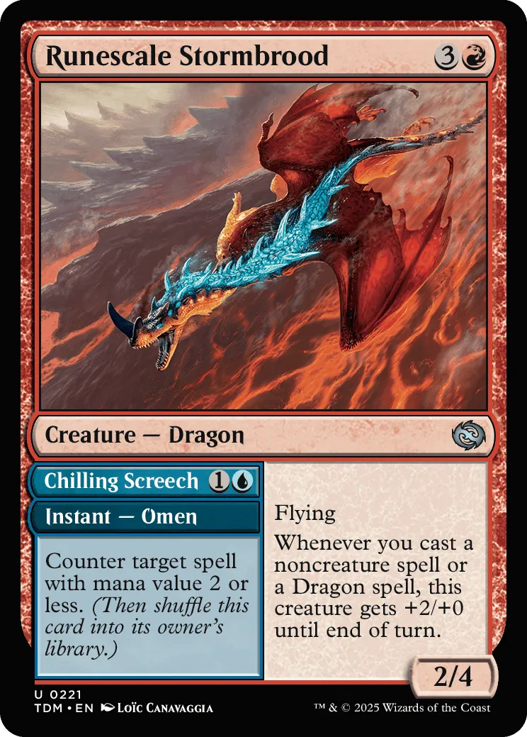 Runescale Stormbrood // Chilling Screech Foil