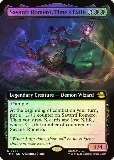 Savanti Romero, Time's Exile Extended Art Foil
