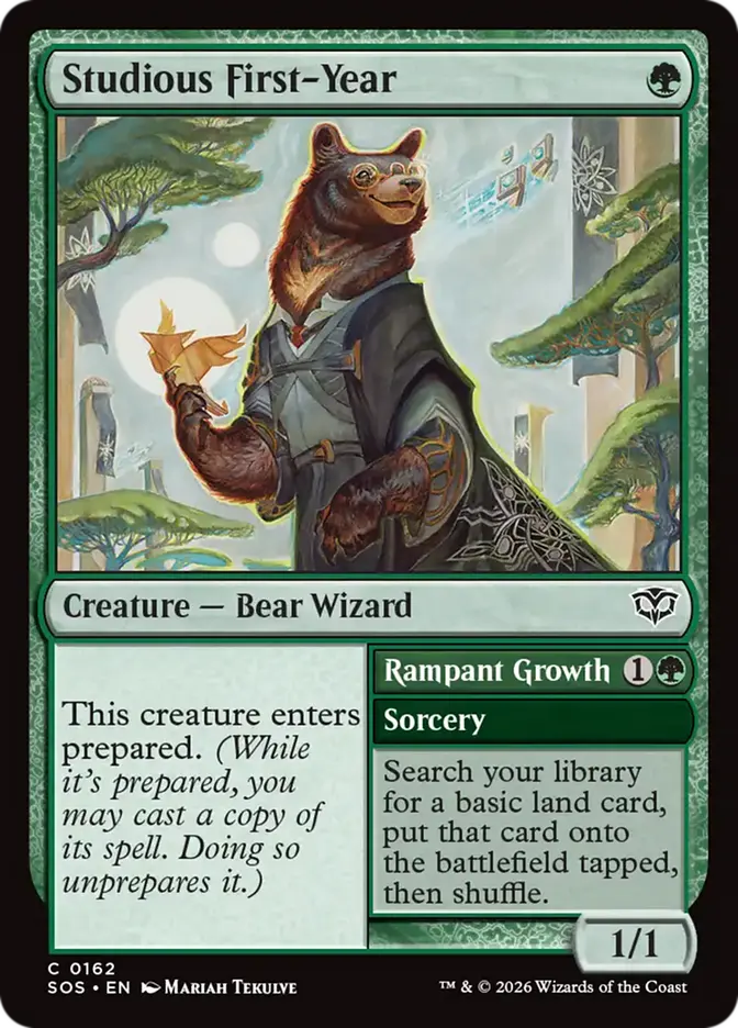 Studious First-Year // Rampant Growth Foil