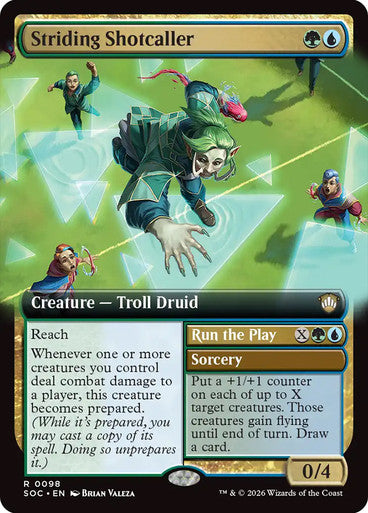 Striding Shotcaller // Run the Play Extended Art
