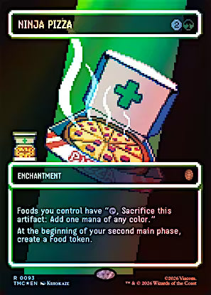Ninja Pizza Borderless Pixel Surge Foil