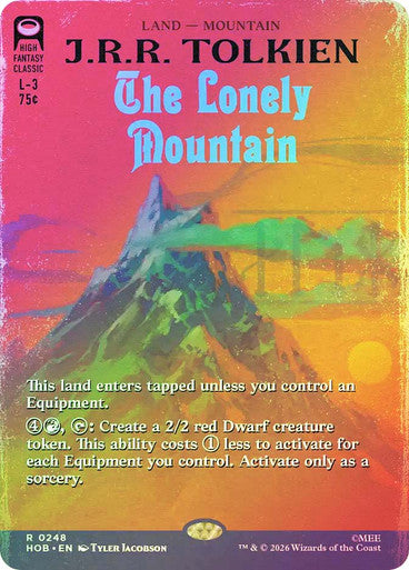 The Lonely Mountain Book Cover Foil