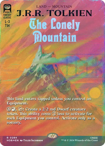 The Lonely Mountain Book Cover Surge Foil