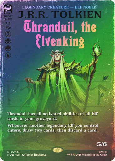 Thranduil, the Elvenking Book Cover Foil