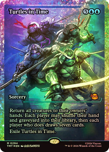 Turtles in Time Japan Showcase Fracture Foil
